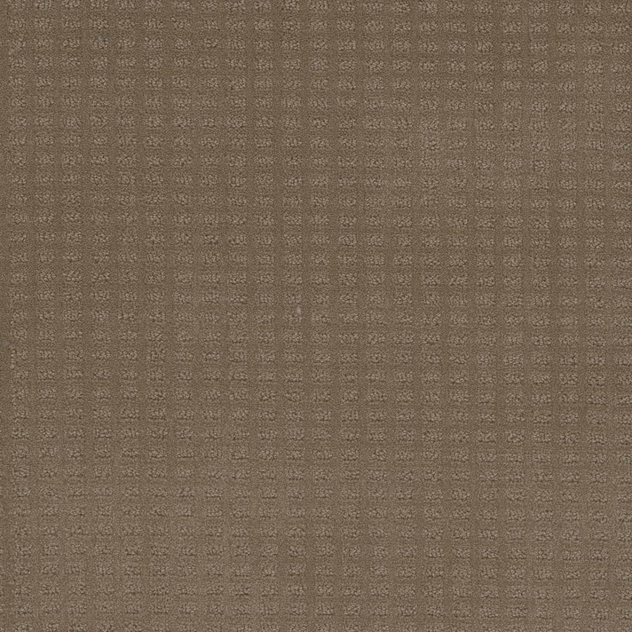 A close-up of Caspian Berber Carpet in Deer Path, featuring premium fibers and a subtle grid texture that creates a uniform woven appearance.