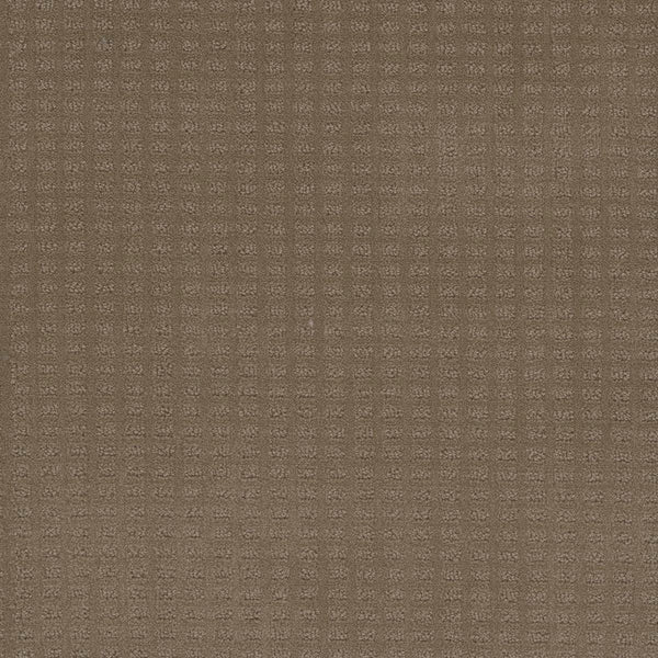 A close-up of Caspian Berber Carpet in Deer Path, featuring premium fibers and a subtle grid texture that creates a uniform woven appearance.