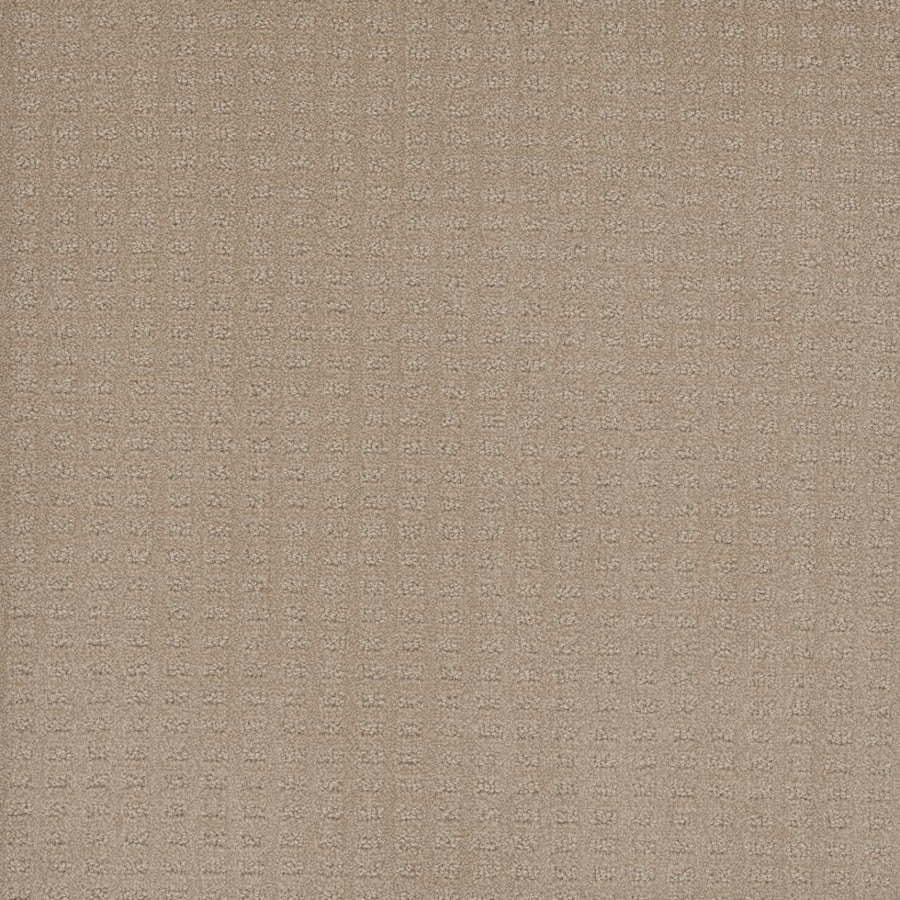 Close-up of Caspian Berber Carpet in Soft Pine, featuring a subtle small square grid pattern. Crafted from premium fibers, this carpet offers a soft, woven texture ideal for upholstery or interior decor.