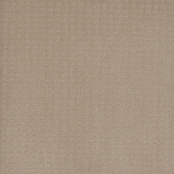 Close-up of Caspian Berber Carpet in Soft Pine, featuring a subtle small square grid pattern. Crafted from premium fibers, this carpet offers a soft, woven texture ideal for upholstery or interior decor.