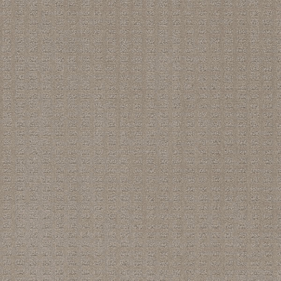 Close-up of Caspian Berber Carpet in Warm Sand—a beige, woven design featuring a subtle geometric grid. Crafted from premium fibers, its soft, gently raised texture gives the surface a tactile, three-dimensional feel.