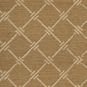 Dalton Berber Carpet in Cedar features a textured diamond lattice pattern with intersecting lines in a lighter shade, offering an elegant flooring choice with timeless style and subtle geometric design.