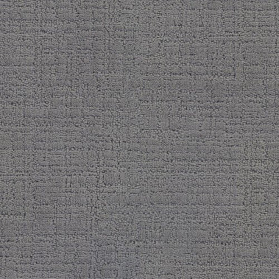 The Bangladesh On Trend Carpet in Charcoal features a durable, gray textured design with a subtle, irregular grid of intersecting lines, offering a woven, slightly raised look that adds style to any space.