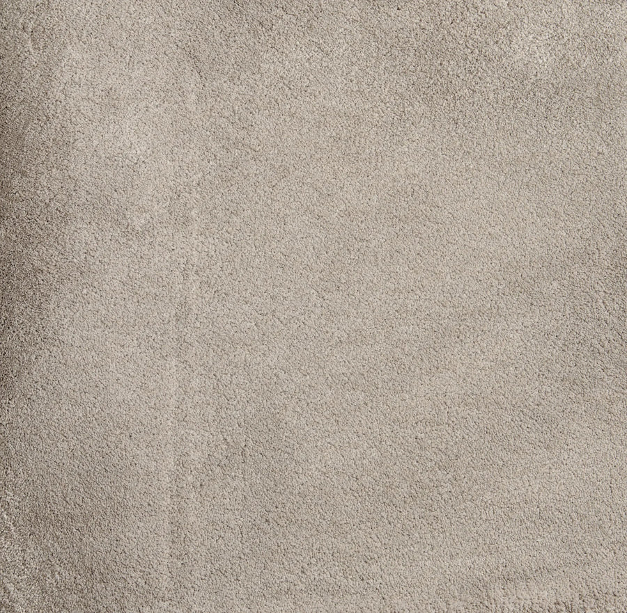Close-up of Cha Cha On Trend Carpet in Chrome, featuring a slightly textured, light gray finish that's ideal for contemporary interiors and durable enough for high-traffic areas.