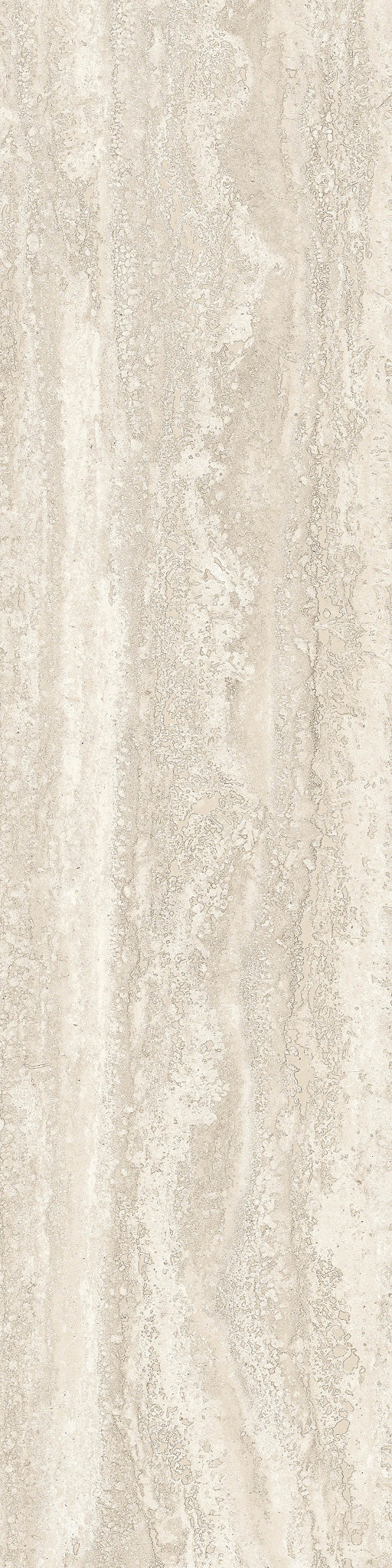 The Villanova 12x48 Rectified Porcelain Tile features a soft matte finish and subtle wavy patterns in neutral beige, cream, and light brown tones, offering a natural stone look perfect for modern spaces.