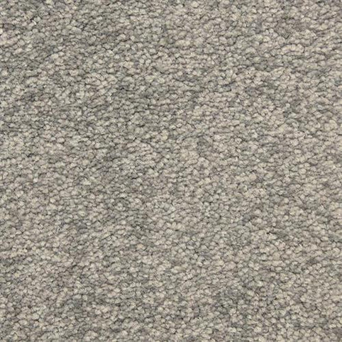 Close-up of Morgan Bay Family Friendly Carpet in Cloud Burst, featuring a textured, looped pattern in neutral tones. Its dense, even construction is ideal for high-traffic areas and family use.