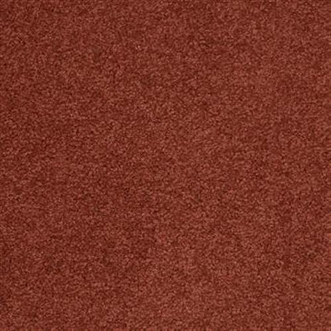 A close-up of Harbor Town Family Friendly Carpet in Club House color reveals a uniform, reddish-brown textured surface with a soft, durable feel—perfect for busy households seeking comfort and style.