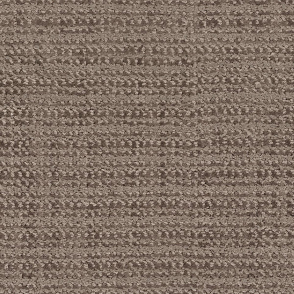 Close-up of Beguiling Berber Carpet in Cocoa Bean, showcasing its looped, textured surface with alternating light and dark brown horizontal rows—an elegant choice for luxurious flooring in any space.