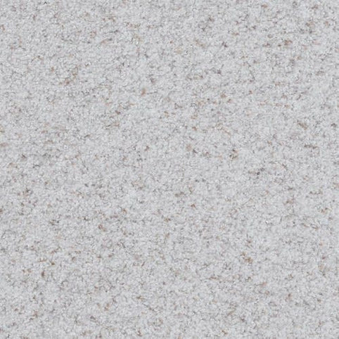 Close-up of the Boca Raton Family Friendly Carpet in Continual color, featuring a light gray, textured surface with subtle speckling and fiber variation—perfect for stylish, durable flooring in elegant spaces.