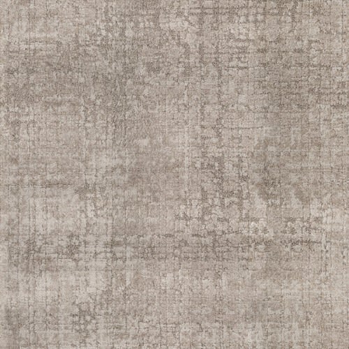 The Ithaca On Trend Carpet in Corfu features a mottled, distressed pattern in beige and taupe tones, offering a weathered, fabric-like appearance that adds elegance to any space.