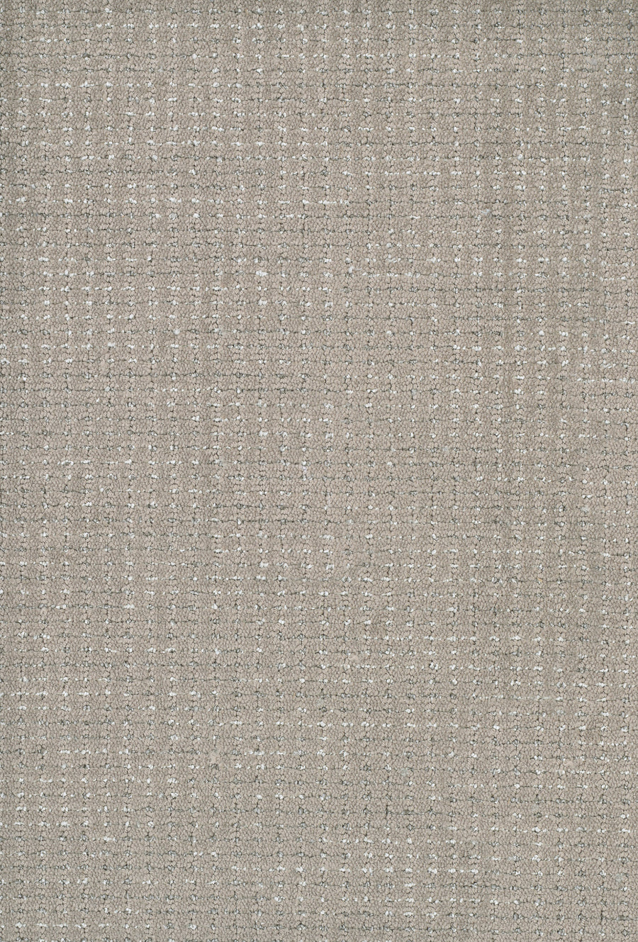 A close-up of Chalet On Trend Carpet shows its soft beige fabric with a subtle, evenly spaced grid pattern of thin white threads, adding understated luxury and texture to any space.