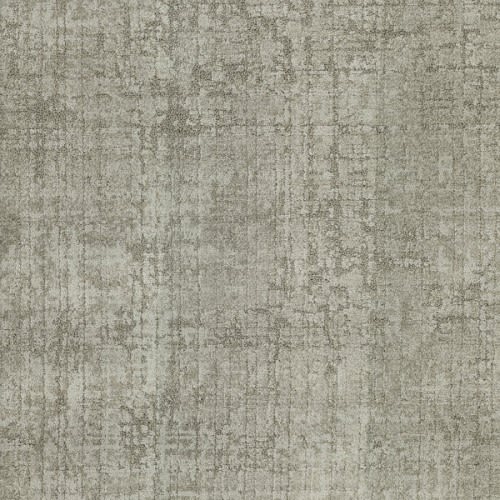 Ithaca On Trend Carpet in Cypress features a distressed, mottled gray pattern with intersecting lines and varying gray shades, resembling weathered concrete—ideal for luxury spaces and built to withstand high-traffic areas.