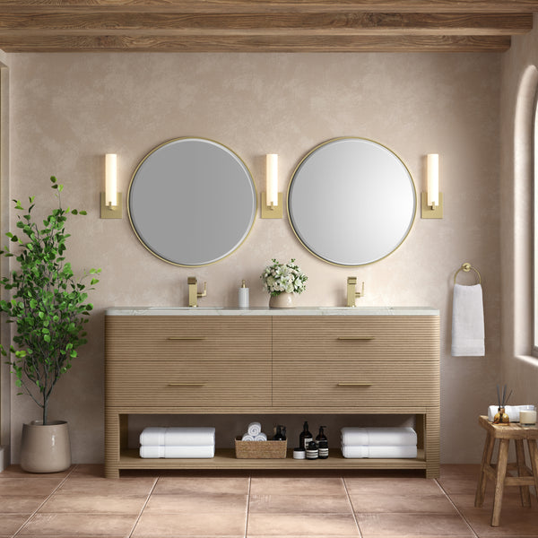 Modern luxury bathroom featuring the Lucian 72