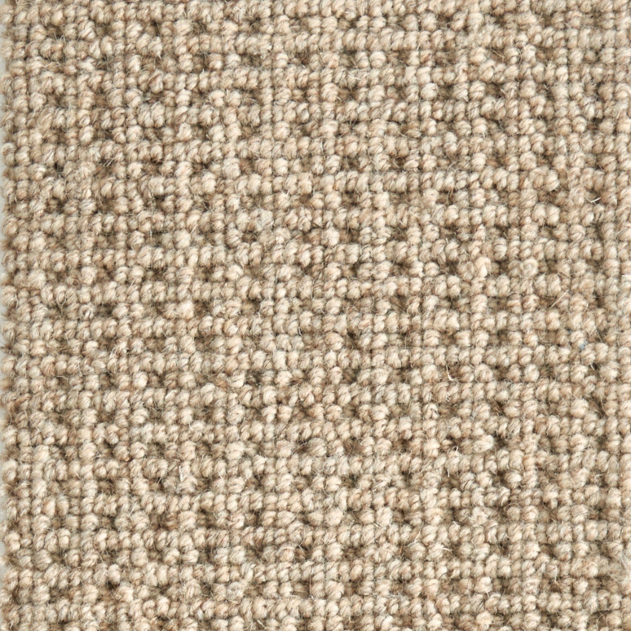 
		                            Close-up of Timbers Berber Carpet in Dakota Tan, featuring tightly woven looped pile for a contemporary look. The textured grid pattern showcases subtle color variations, adding modern style to any space.
		                            