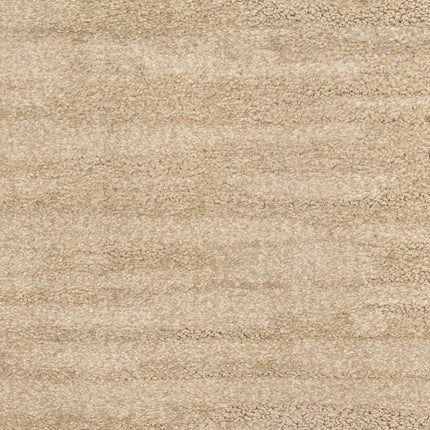 Close-up of the Cirrus Berber Carpet in Desert Sand, featuring a soft, plush surface and subtle horizontal linear patterns that add a premium touch to this textured flooring.