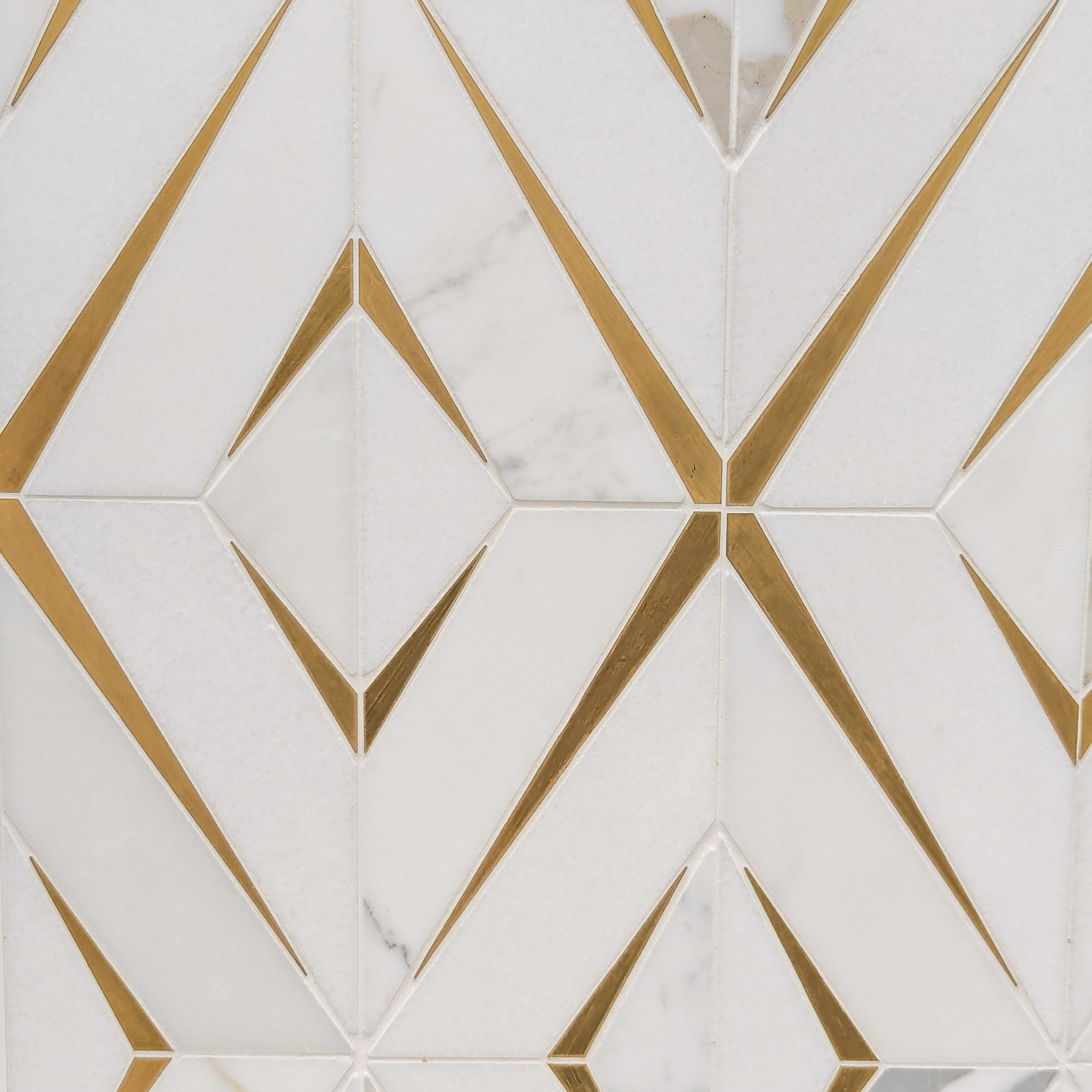 Diamond Polished Marble Mosaic Tile