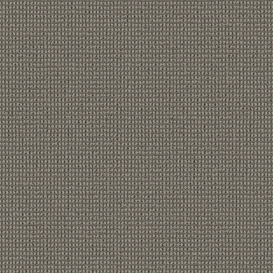 Close-up of Knitted Tone Blue Pet Friendly Carpet in Driftwood, featuring a tightly woven, grid-like texture with visible fibers—a durable and stylish choice for pet-friendly flooring.