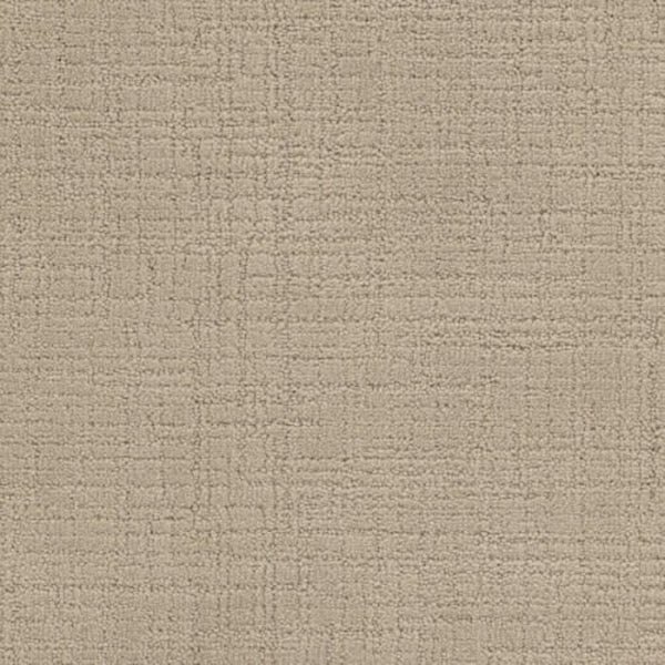 Bangladesh On Trend Carpet in Dynasty features a durable beige surface with a subtle grid-like textured pattern, offering a soft, modern look that adds elegance to any space.