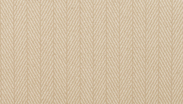 Eastleigh Berber Carpet in Custard features a beige textured surface with a repeating chevron pattern, creating a subtle zigzag design that's perfect for high-traffic areas.