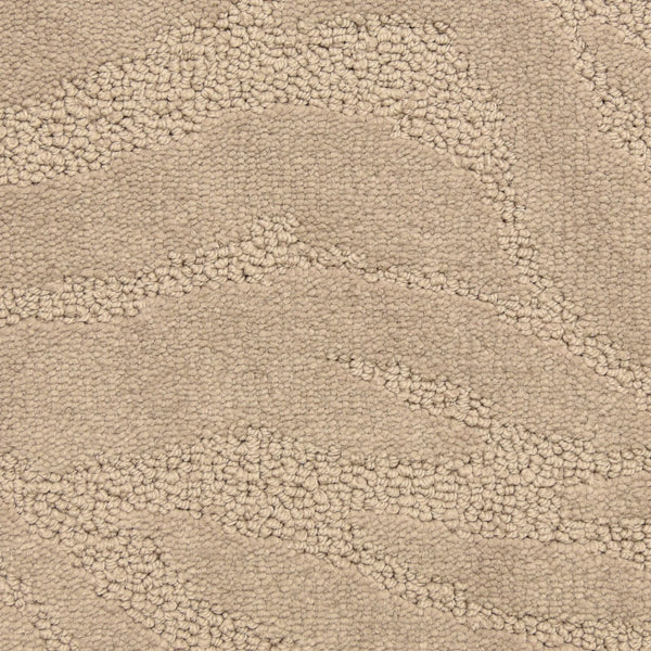 A close-up of Capetown On Trend Carpet in Elephant color showcases its luxury beige tone and textured, looped pattern—ideal for stylish, high-traffic spaces.
