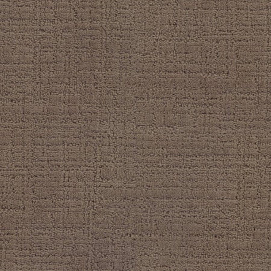 Close-up of the Bangladesh On Trend Carpet in Empire color, featuring a textured brown surface with a subtle grid pattern and a slightly rough, woven appearance that highlights its durability and quality.