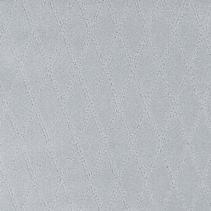 Absolute Berber Carpet in Exceptional features a light gray, textured surface with a subtle diamond-shaped pattern, offering a soft yet durable look perfect for high-traffic areas.