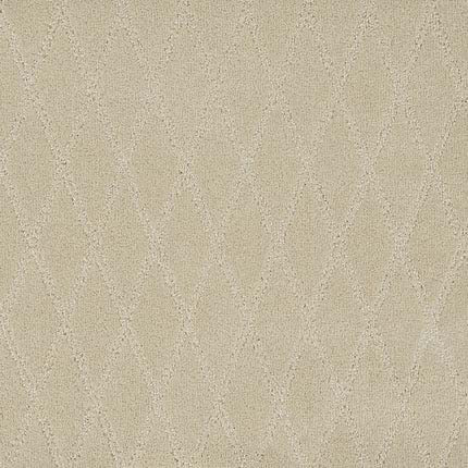 Absolute Berber Carpet in Fine color features a textured beige surface with a subtle diamond pattern formed by gently raised lines, offering a soft, elegant look ideal for high-traffic areas thanks to its durability and uniform appearance.