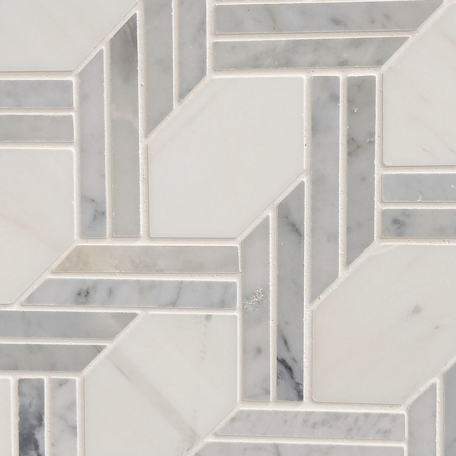 Fiore Polished Marble Mosaic Tile