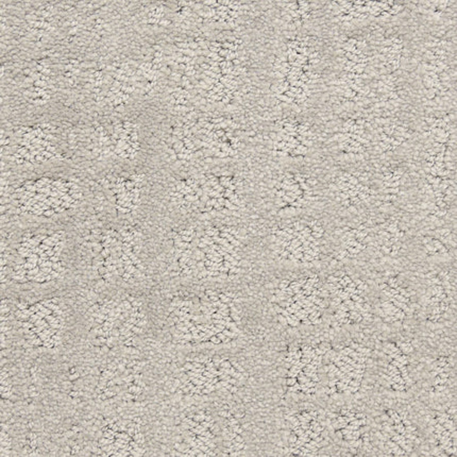 Close-up of Willow Lake On Trend Carpet in Formation: light beige, luxury looped pile forms subtle squares and geometric shapes. The soft, textured surface adds depth, making it ideal for high-traffic areas with its three-dimensional design.