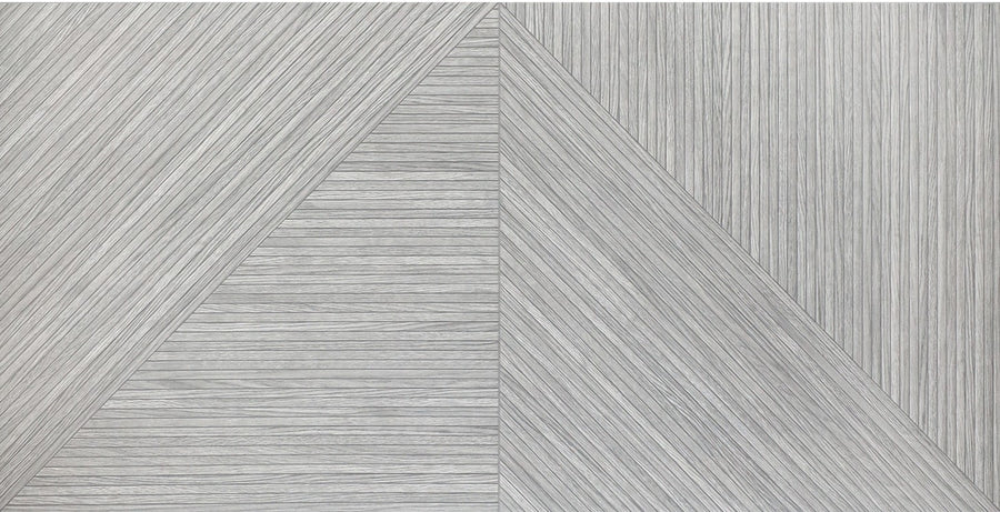 Intersecting triangular shapes filled with fine, parallel gray lines evoke the sophisticated texture of a.CUTE 24x48 Matte Glazed Porcelain Tile, creating a layered and contemporary geometric pattern.