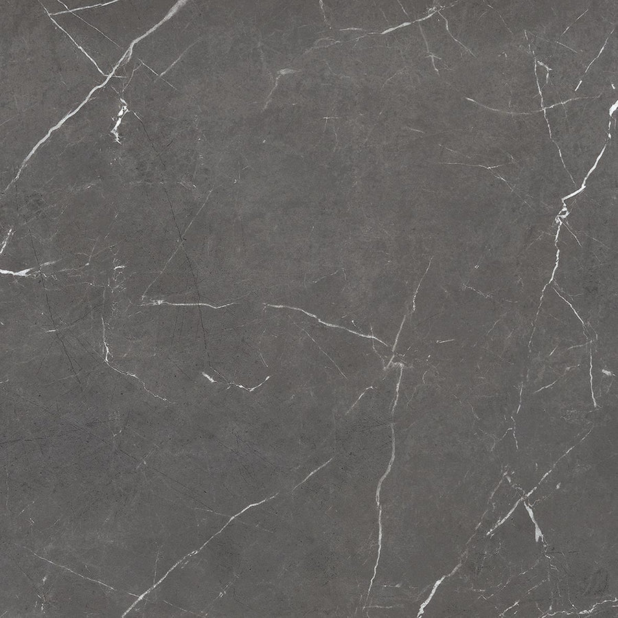Monaco 12x12 Glazed Porcelain Tile features a dark gray marble look with thin white veining and subtle texture, offering a refined monocaliber design—perfect for flooring that brings sophisticated, natural stone style to any space.