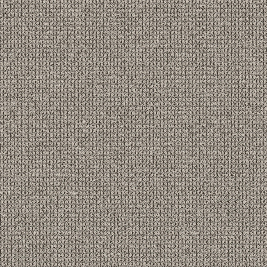 Close-up of Knitted Tone Pet Friendly Carpet in Gateway Gray, featuring a durable, grid-like woven texture—perfect for luxury high-traffic flooring and crafted from premium materials.