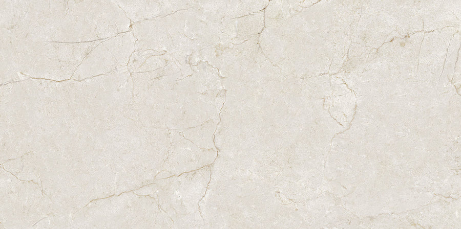 Glam Marfil 12x24 Matte Porcelain Tile features a light beige color with subtle gray and tan veins, creating a natural stone look. Its smooth matte finish and soft, neutral shades add modern elegance to any space.