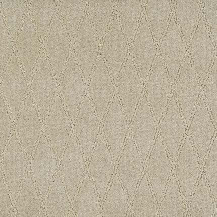 Absolute Berber Carpet in Grand color features a subtle diamond pattern with textured lines for a soft, elegant look. Its durable design is ideal for high-traffic areas, combining style and resilience for any space.