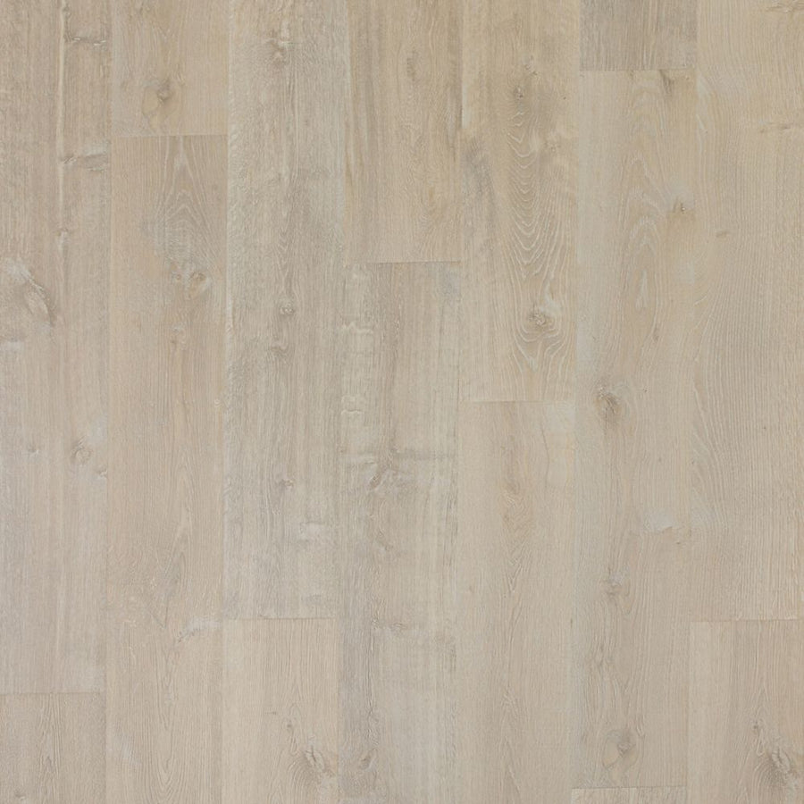 Native Ridge 7.5" Vinyl Plank features light tones with visible wood grain and knots, arranged side by side for a natural, rustic look. Its matte finish enhances subtle textures and variations for premium appeal.