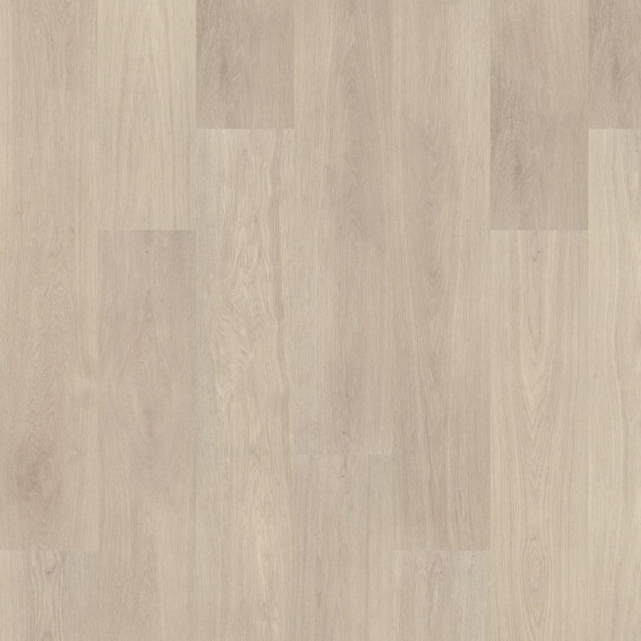 Kentmore Lodge 8 11/32" Vinyl Plank features light wood-look flooring with a natural grain, staggered rectangular planks, and a smooth matte finish in pale beige and tan tones for a modern luxury vinyl style.