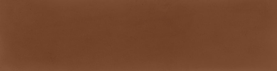 The Harmony 2.5x10 Porcelain Tile features a warm brown, textured finish with subtle shading and speckles, reminiscent of natural leather or parchment—ideal inspiration for a unique handmade tile look.