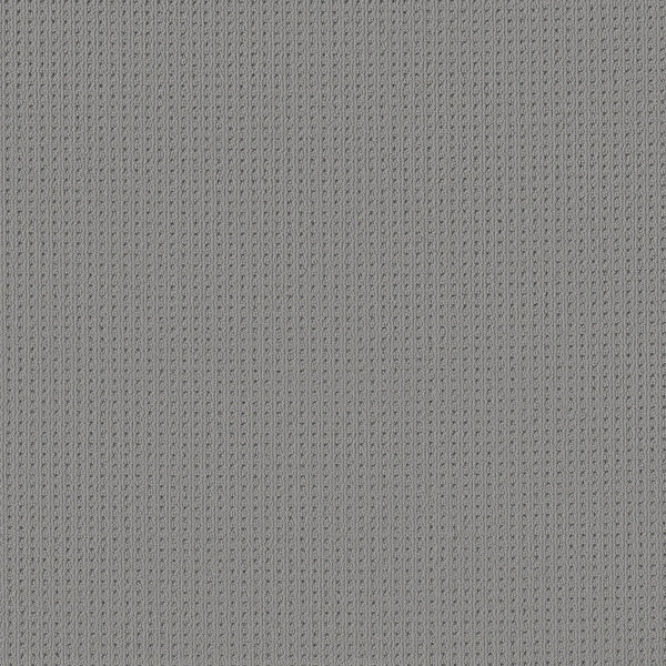 Close-up of San Lucas Family Friendly Carpet in Half Moon color, showing a grey vertical ribbed knit texture—durable and comfortable, perfect for high-traffic family homes.