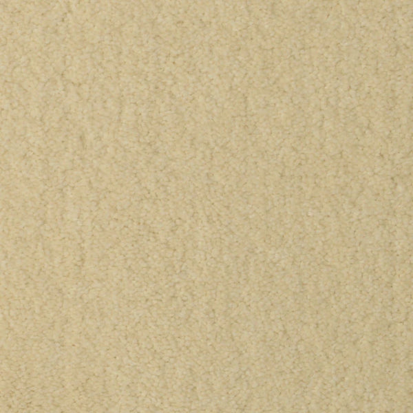 Close-up view of Seduction On Trend Carpet in Harmonic White, showcasing its soft, slightly fuzzy texture—an ideal combination of comfort and elegance for any space.
