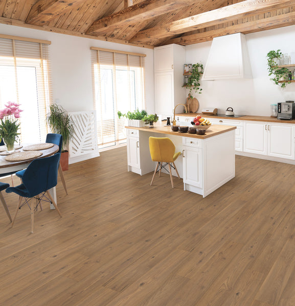 Bright, modern kitchen featuring Freywood Springs 8 11/32
