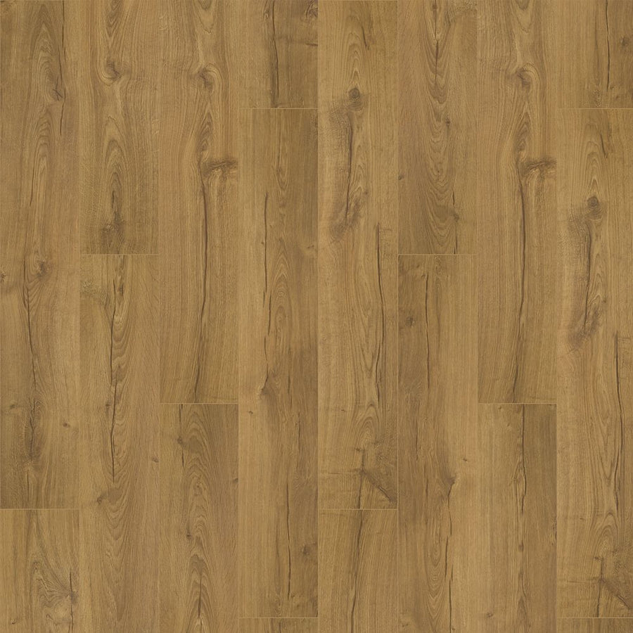 Avery Grove 7.5" Vinyl Plank features a warm brown wood aesthetic with natural grain, knots, and subtle color variations. Its staggered layout and scratch-resistant surface ensure both beauty and durability for your flooring needs.