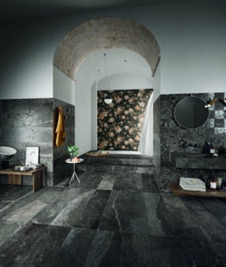 Black tile for bathrooms 