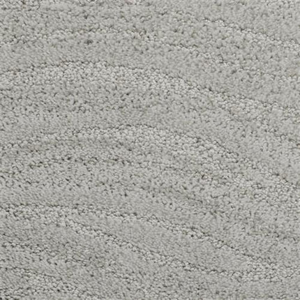Close-up of Taittinger On Trend Carpet in Iced, featuring a textured looped pile with subtle curved lines and a soft, plush look—ideal for durable flooring in high-traffic areas.