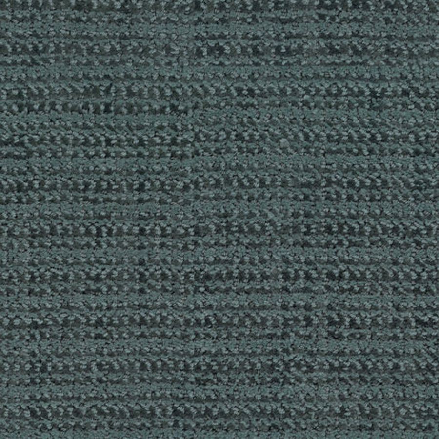 Close-up of Beguiling Berber Carpet in Iconic color, featuring textured horizontal stripes from alternating raised and flat fibers, delivering luxurious flooring with unique visual depth.