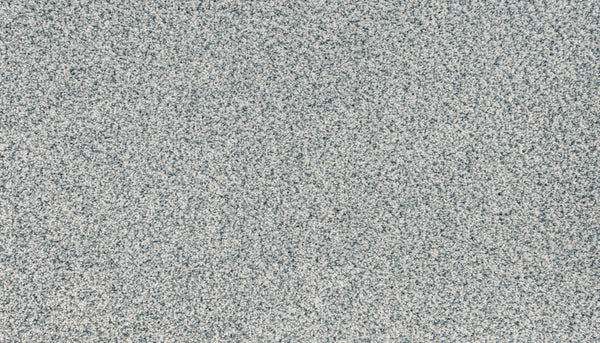 A close-up of the Innovative Comfort III Pet Friendly Carpet in Waterfall, showing its dense gray and white speckled texture, designed for stain resistance and pet-friendly durability.
