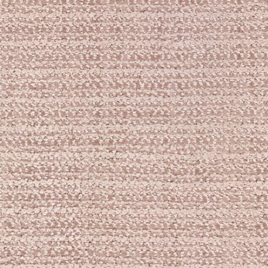 Close-up of Beguiling Berber Carpet in the Joyous color, featuring a textured, woven look with subtle horizontal stripes and a slightly fuzzy finish reminiscent of premium carpets.