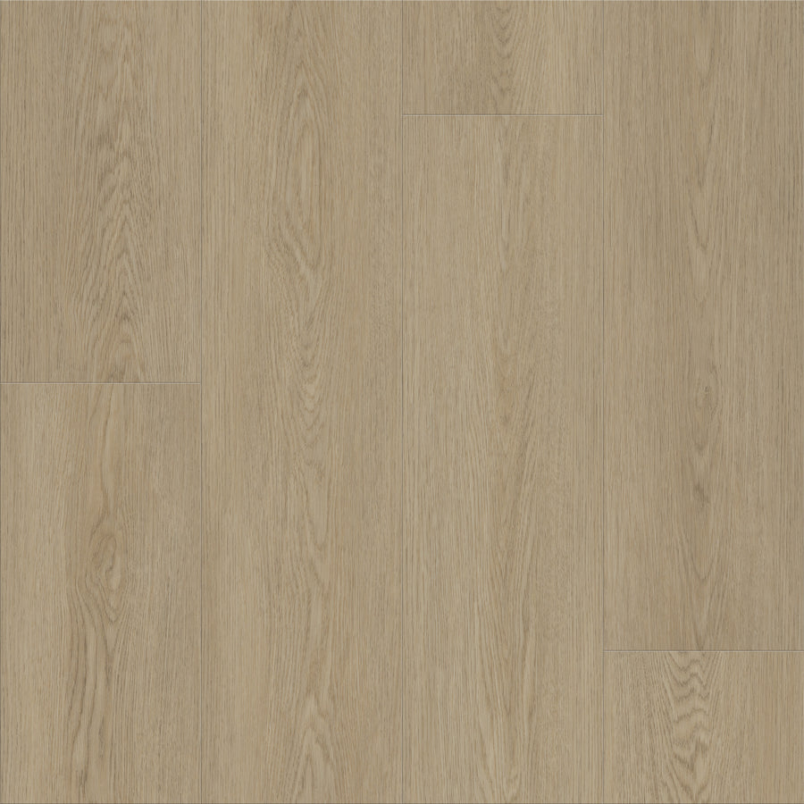 Classic Dwell 9" Vinyl features light brown planks arranged side by side, highlighting natural wood grain and subtle texture for a timeless look—a warm, clean choice ideal for anyone seeking classic flooring charm.