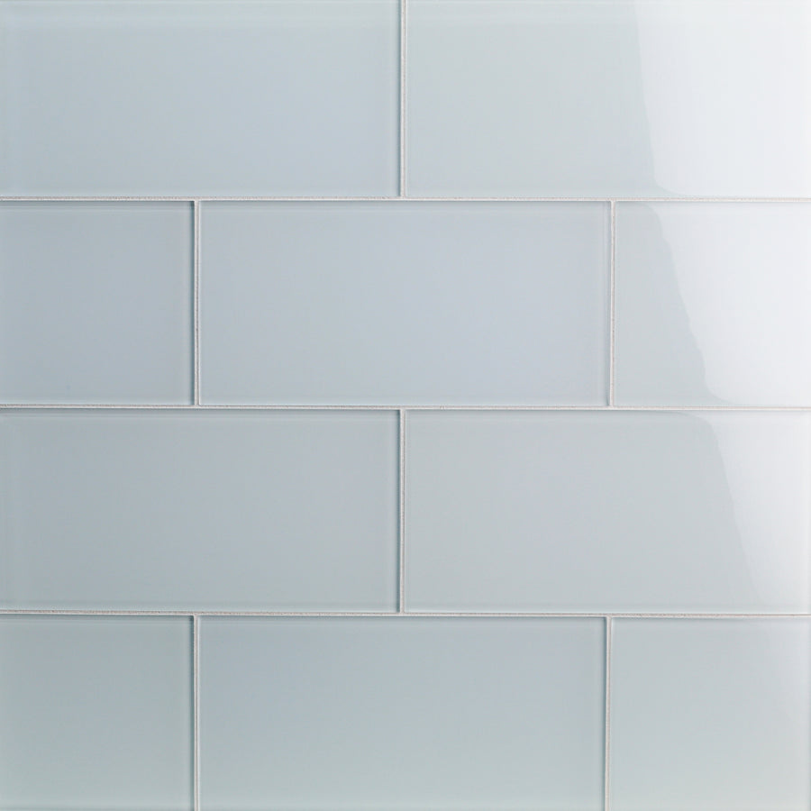 Tomei Modules 6" x 12" Subway Tile in Silk features a glossy finish and a horizontal, staggered brick layout, delivering a clean, modern look ideal for contemporary wall designs.