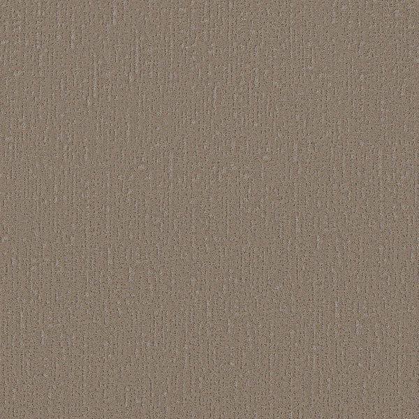 Close-up view of Curated Tone Pet Friendly Carpet in Latte, showing a textured brown surface with subtle vertical linear patterns of small, slightly raised lines and dots evenly distributed for a durable finish.
