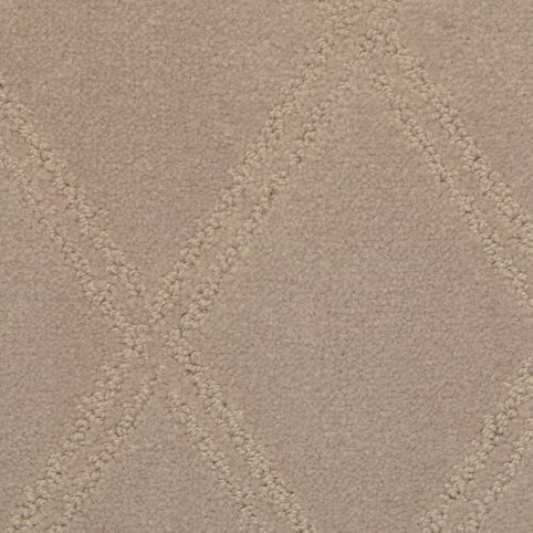 Close-up of Braided Opulence Berber Carpet in lilac, showing a subtle diamond pattern with gently raised textured lines for a soft, elegant look and durable finish.